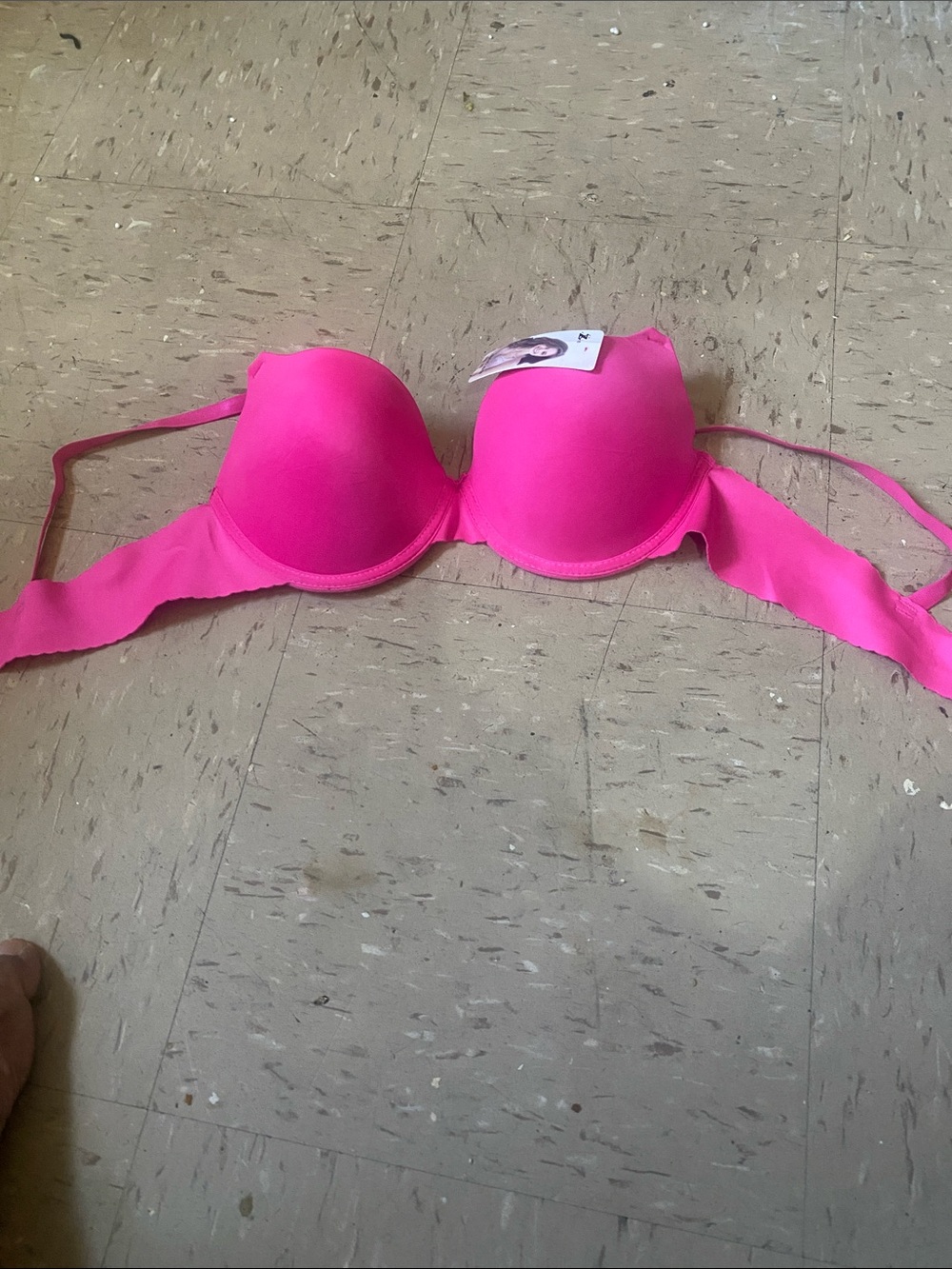Push-Up Strapless Convertible Bra - Hot Pink